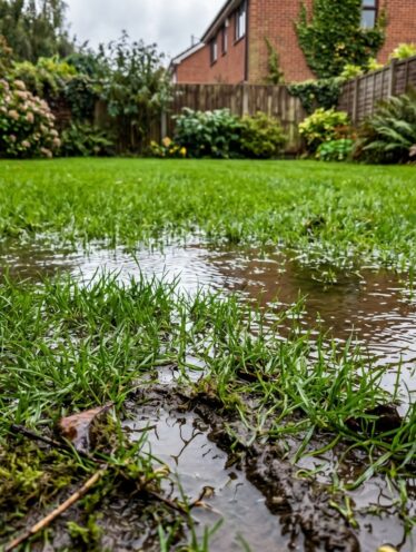 Waterlogged Lawn